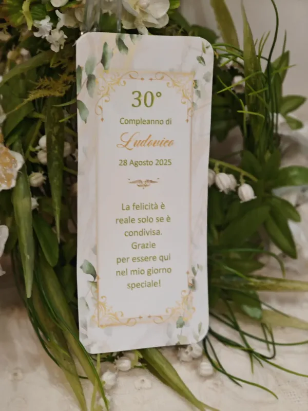 Segnalibro Compleanno 30 anni Uomo