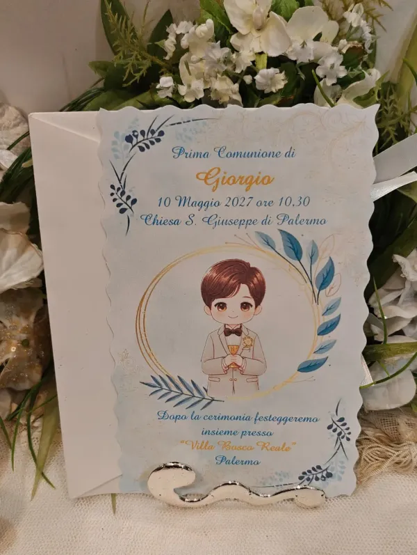 Invito Prima Comunione bimbo