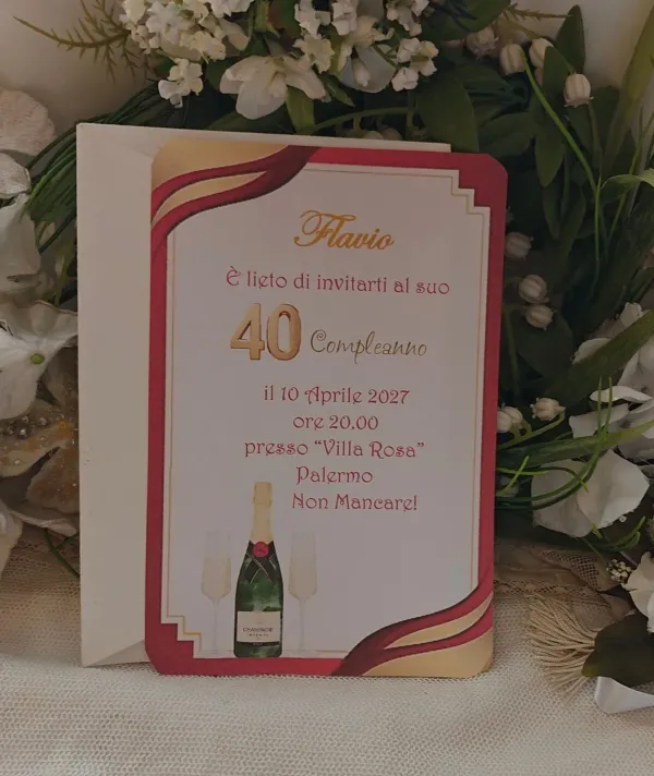 Invito 40 Anni Uomo