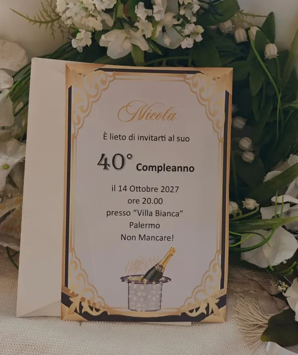 Invito 40 Anni Uomo