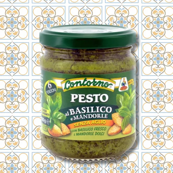 Pesto di Basilico e Mandorle (vaso vetro gr 180) | Zu Fulippu