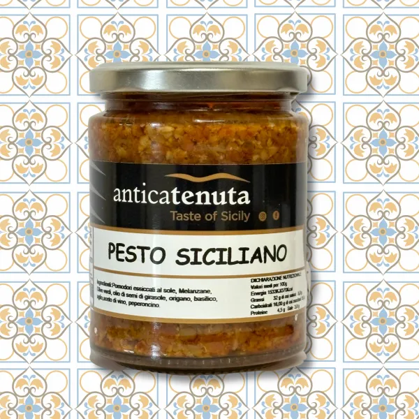 Pesto siciliano (vaso vetro gr 290) | Zu Fulippu