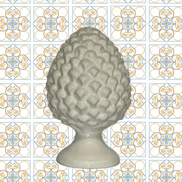 Pigna in ceramica Siciliana White Grande | Zu Fulippu