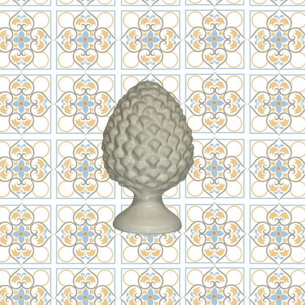 Pigna in ceramica Siciliana White Piccola | Zu Fulippu