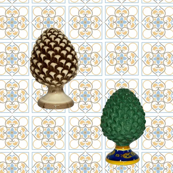 Pigna in ceramica Siciliana Colorata Piccola | Zu Fulippu