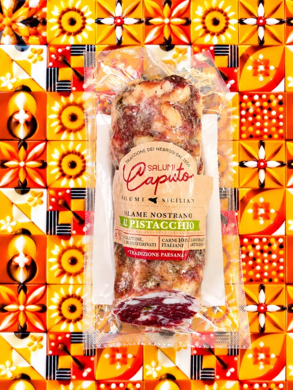 Salame Siciliano dei Nebrodi al Pistacchio grana grossa 200gr
