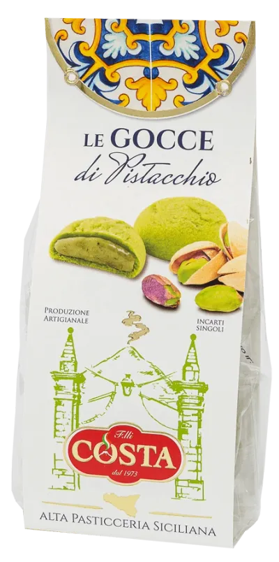 Bag of pistachio gocce